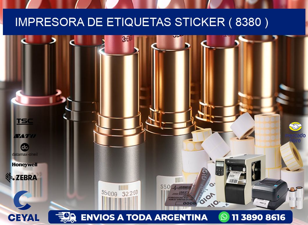 impresora de etiquetas sticker ( 8380 )