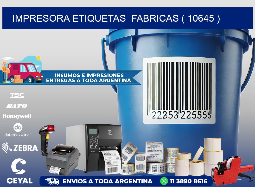 impresora etiquetas  fabricas ( 10645 )