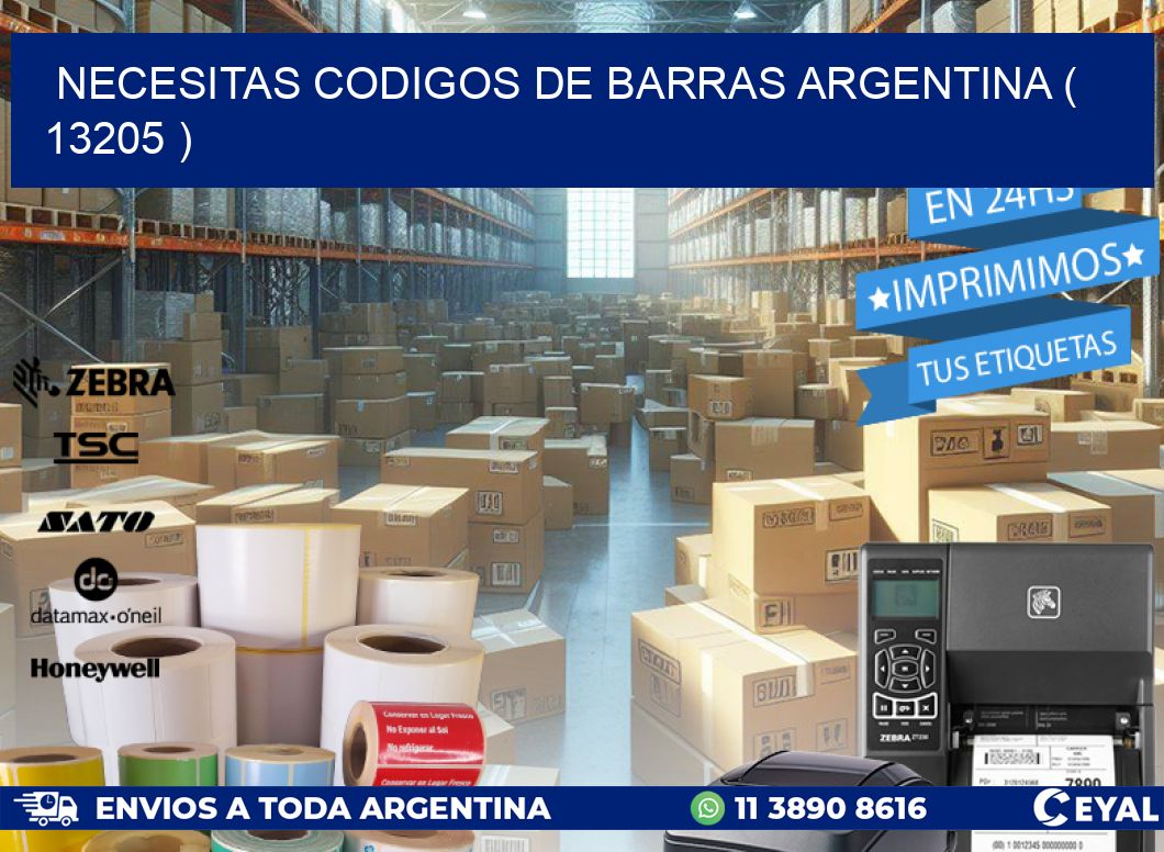 necesitas codigos de barras argentina ( 13205 )