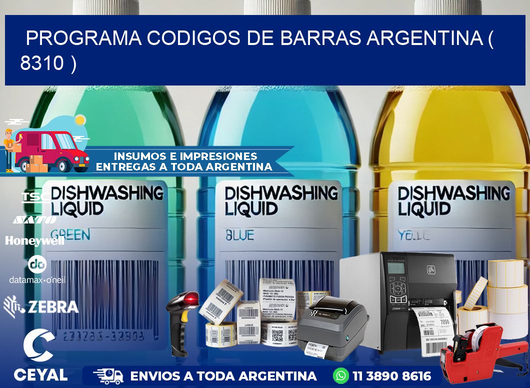 programa codigos de barras argentina ( 8310 )