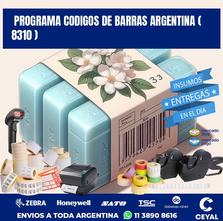programa codigos de barras argentina ( 8310 )