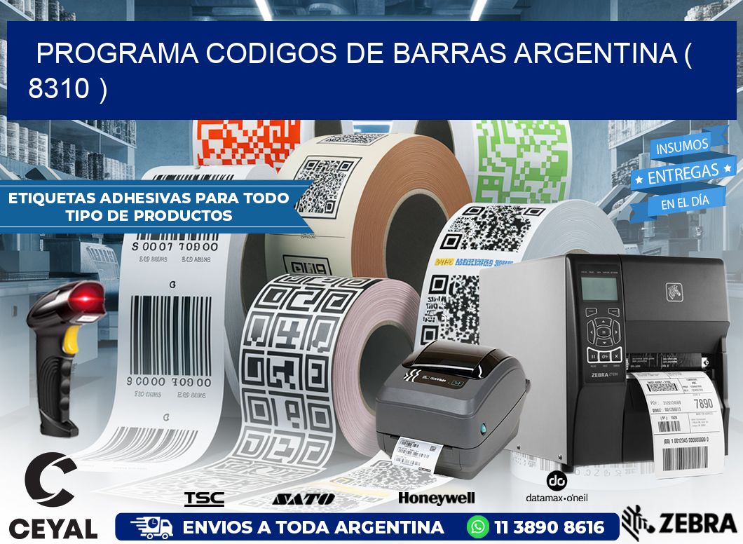 programa codigos de barras argentina ( 8310 )
