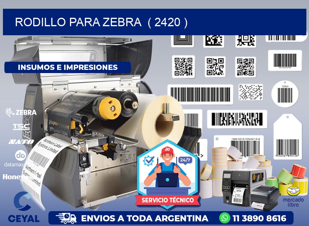 rodillo para zebra  ( 2420 )