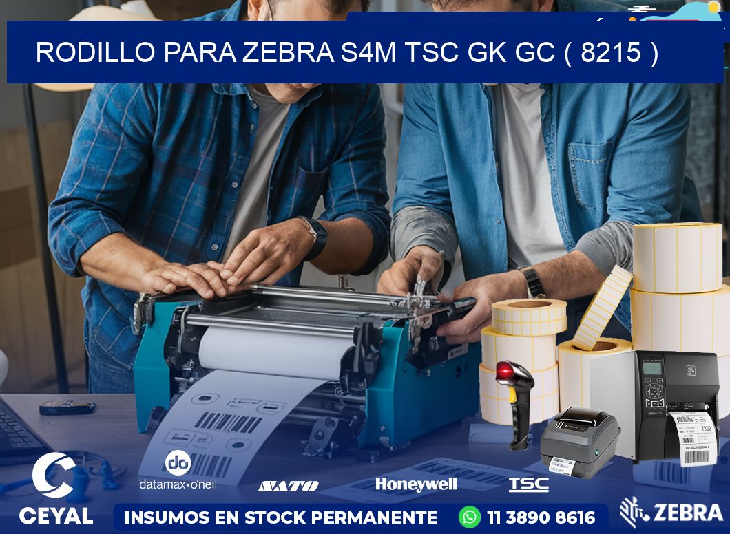 rodillo para zebra S4M TSC GK GC ( 8215 )
