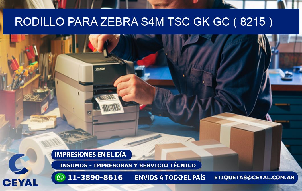 rodillo para zebra S4M TSC GK GC ( 8215 )