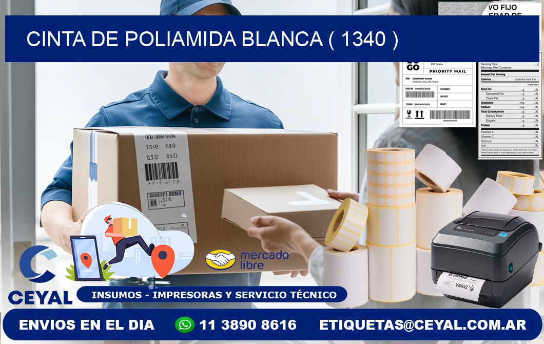 CINTA DE POLIAMIDA BLANCA ( 1340 )
