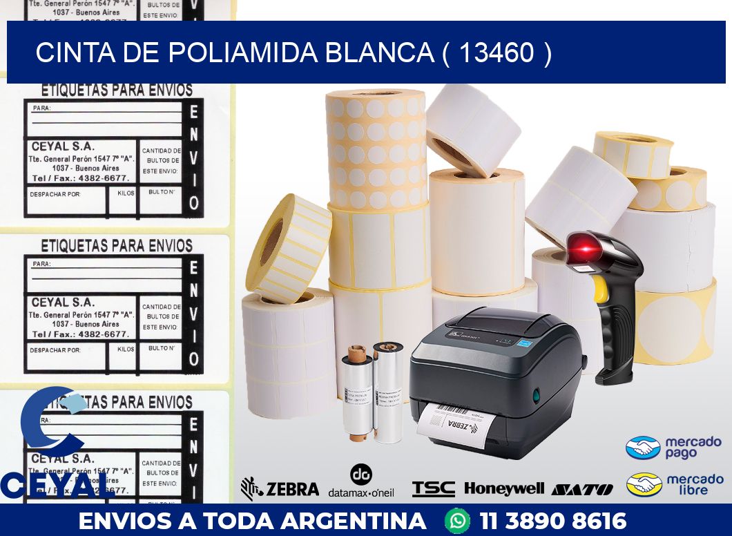 CINTA DE POLIAMIDA BLANCA ( 13460 )