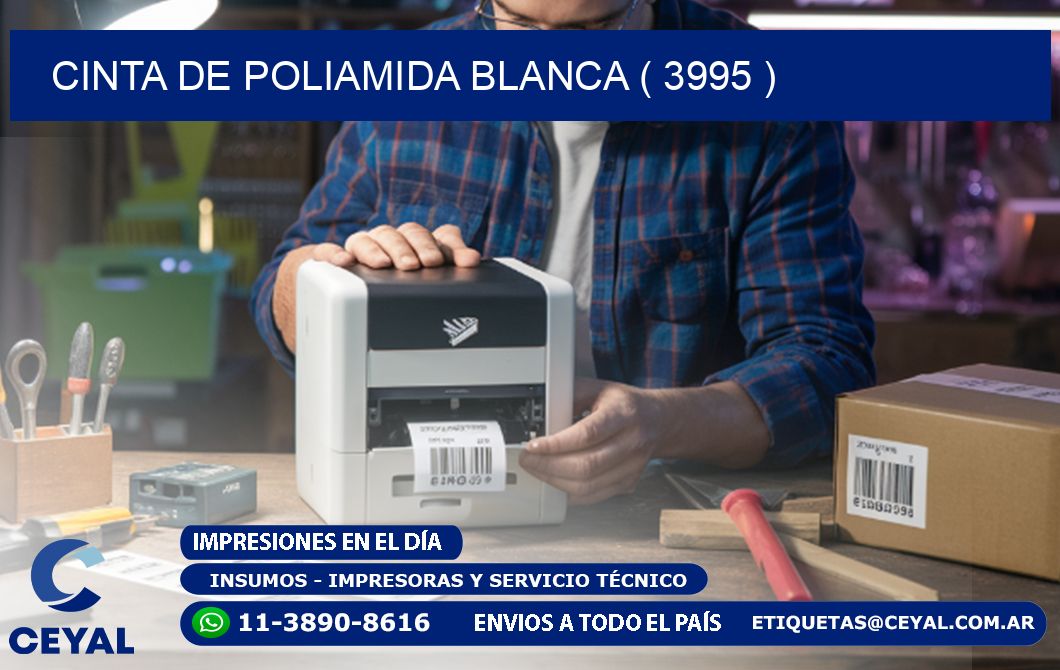 CINTA DE POLIAMIDA BLANCA ( 3995 )