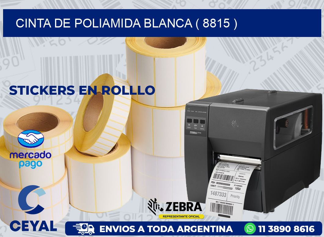 CINTA DE POLIAMIDA BLANCA ( 8815 )