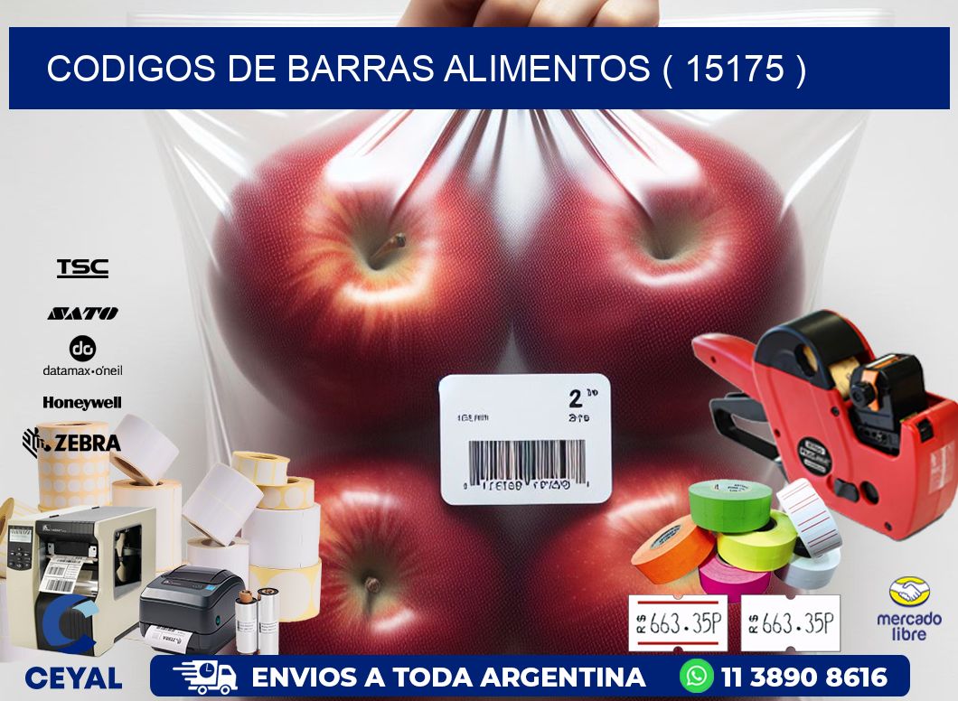 CODIGOS DE BARRAS ALIMENTOS ( 15175 )