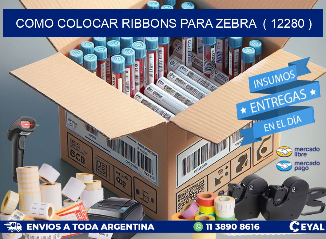 COMO COLOCAR RIBBONS PARA ZEBRA  ( 12280 )