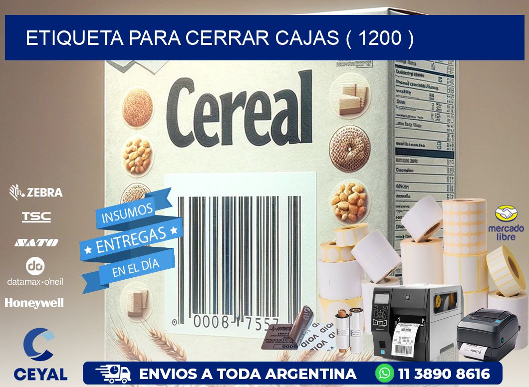 ETIQUETA PARA CERRAR CAJAS ( 1200 )