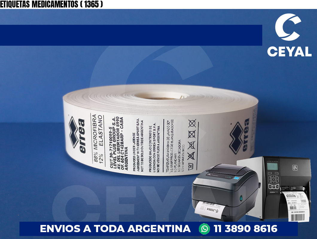 ETIQUETAS MEDICAMENTOS ( 1365 )