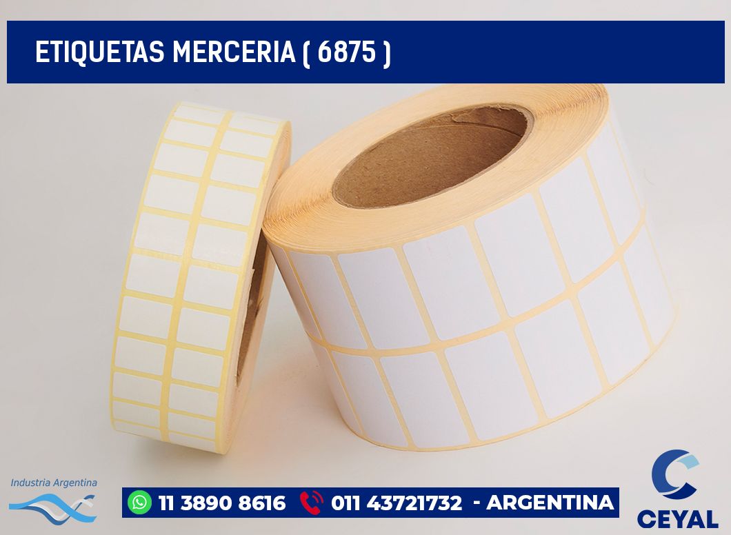 ETIQUETAS MERCERIA ( 6875 )