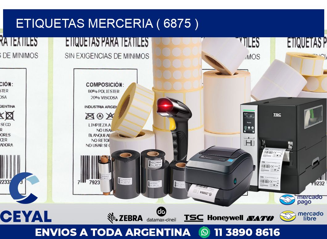 ETIQUETAS MERCERIA ( 6875 )