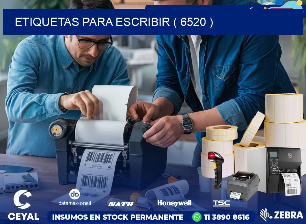 ETIQUETAS PARA ESCRIBIR ( 6520 )