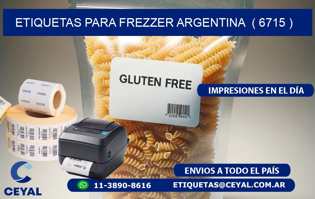 ETIQUETAS PARA FREZZER ARGENTINA  ( 6715 )