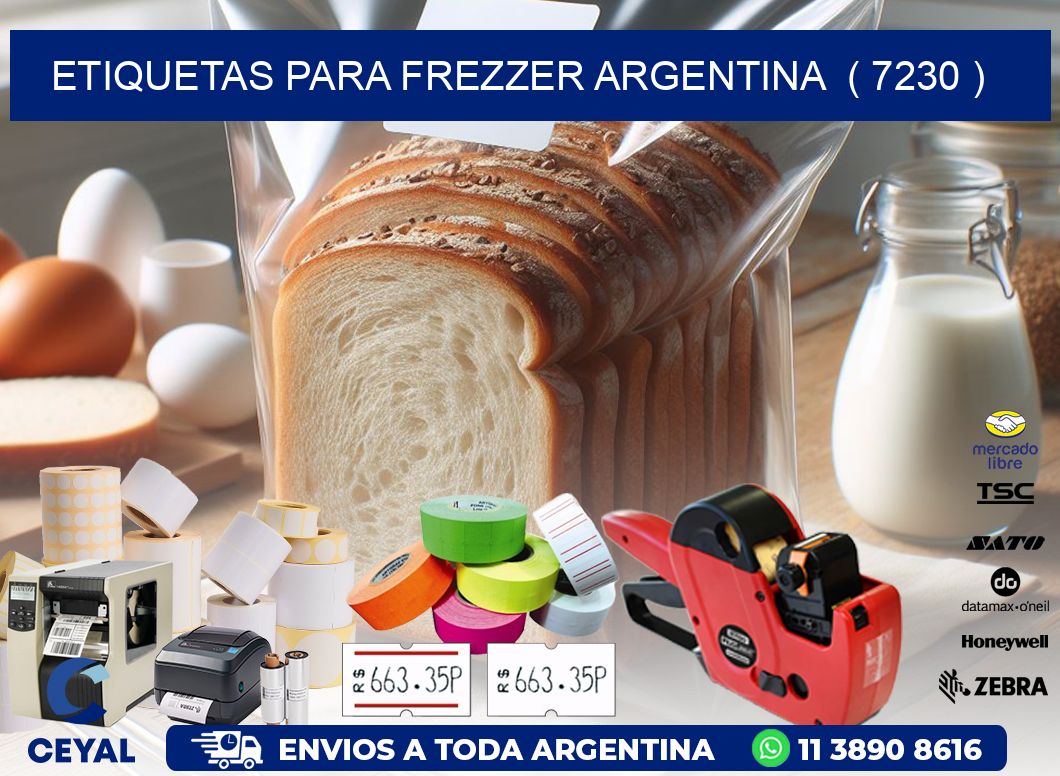 ETIQUETAS PARA FREZZER ARGENTINA  ( 7230 )