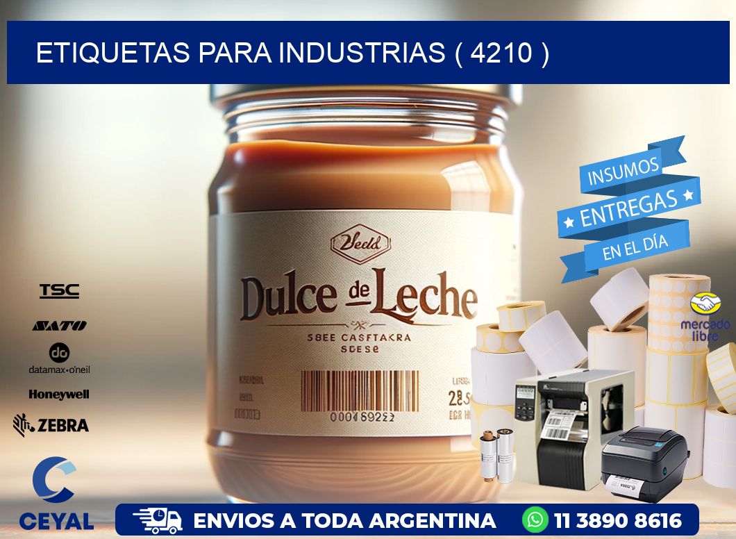 ETIQUETAS PARA INDUSTRIAS ( 4210 )