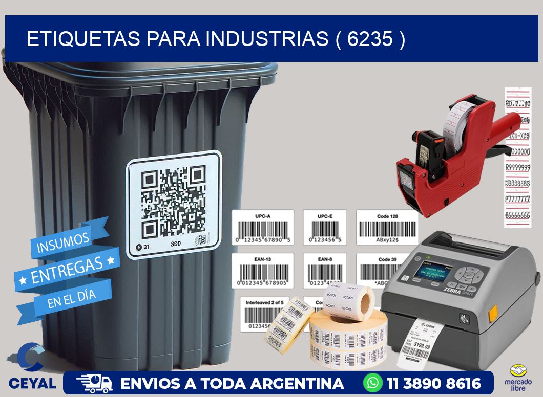 ETIQUETAS PARA INDUSTRIAS ( 6235 )
