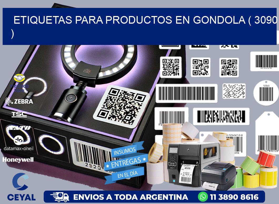 ETIQUETAS PARA PRODUCTOS EN GONDOLA ( 3090 )