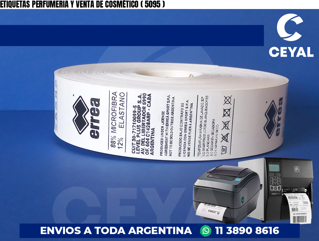 ETIQUETAS PERFUMERIA Y VENTA DE COSMÉTICO ( 5095 )
