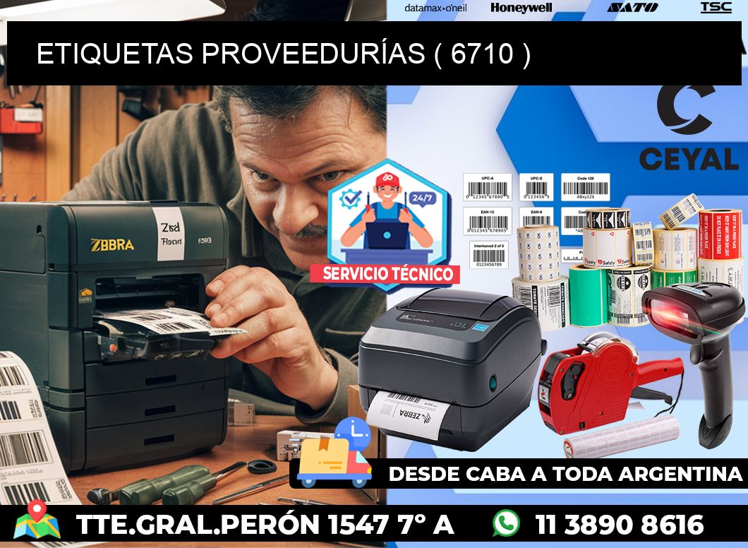 ETIQUETAS PROVEEDURÍAS ( 6710 )