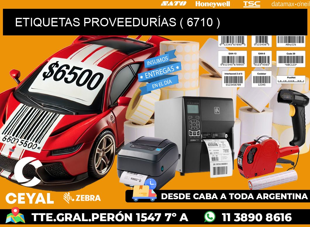 ETIQUETAS PROVEEDURÍAS ( 6710 )