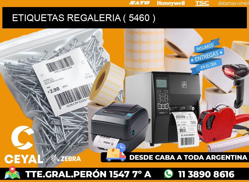 ETIQUETAS REGALERIA ( 5460 )