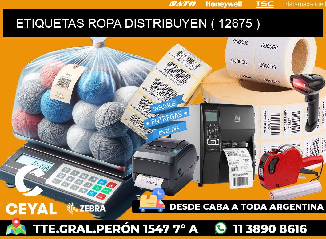 ETIQUETAS ROPA DISTRIBUYEN ( 12675 )