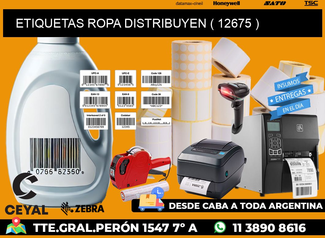 ETIQUETAS ROPA DISTRIBUYEN ( 12675 )