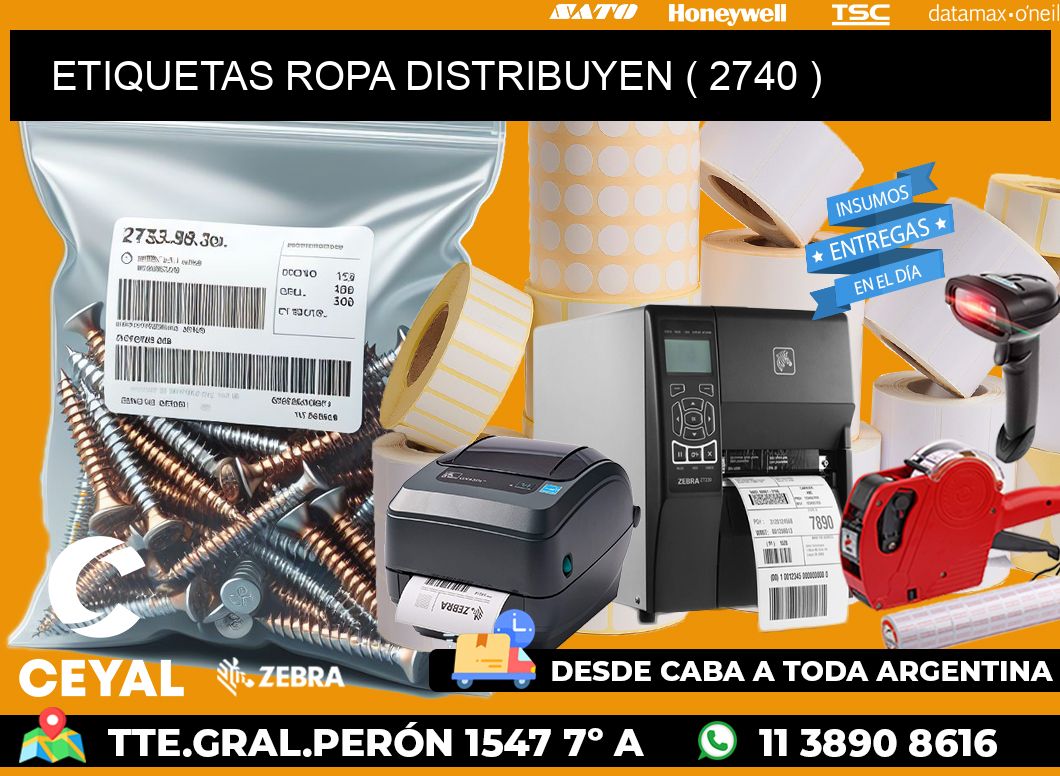 ETIQUETAS ROPA DISTRIBUYEN ( 2740 )