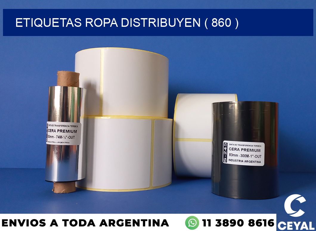 ETIQUETAS ROPA DISTRIBUYEN ( 860 )