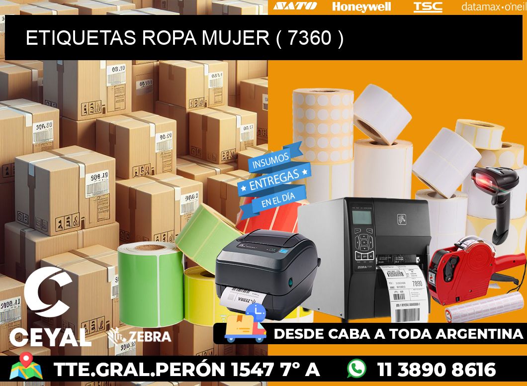 ETIQUETAS ROPA MUJER ( 7360 )