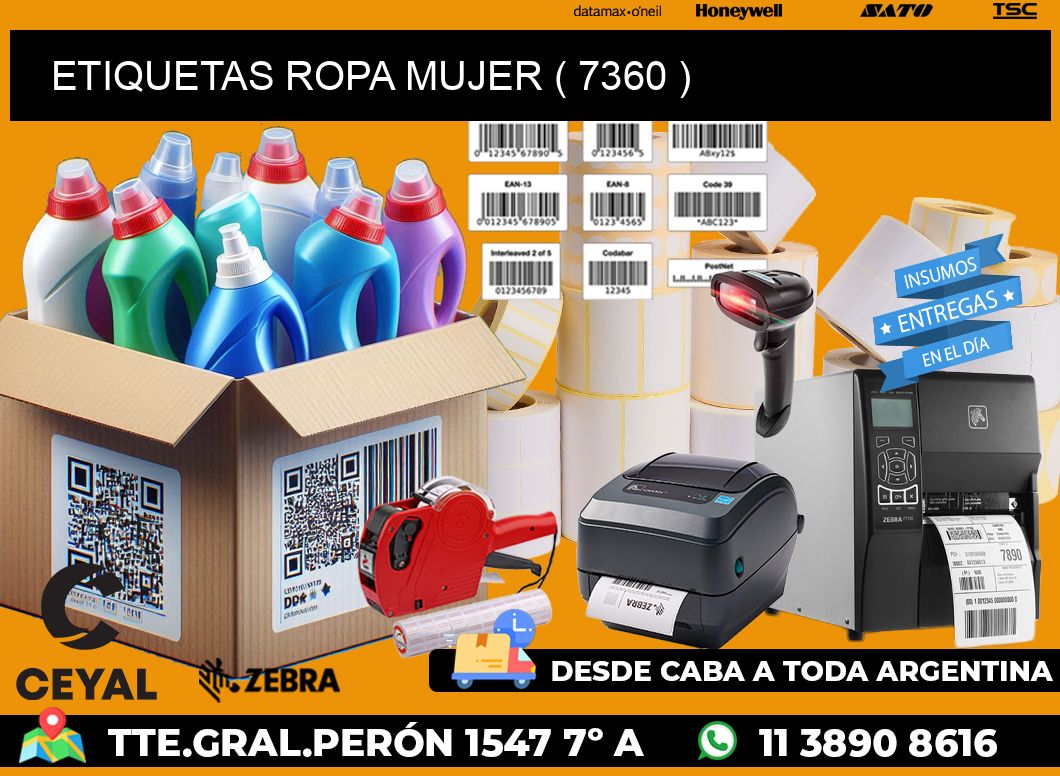 ETIQUETAS ROPA MUJER ( 7360 )