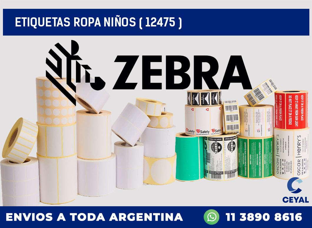 ETIQUETAS ROPA NIÑOS ( 12475 )