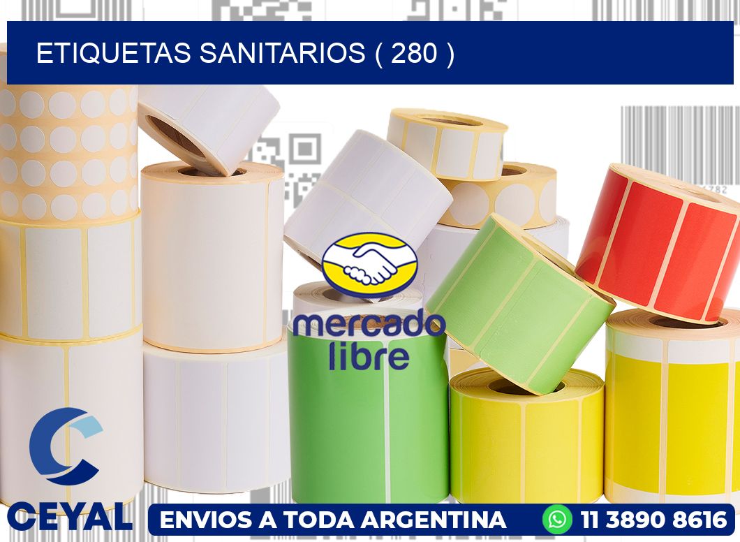 ETIQUETAS SANITARIOS ( 280 )