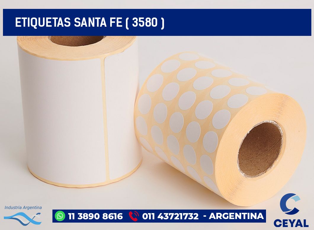 ETIQUETAS SANTA FE ( 3580 )