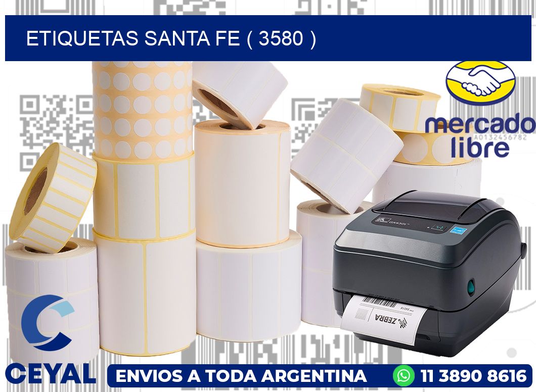 ETIQUETAS SANTA FE ( 3580 )