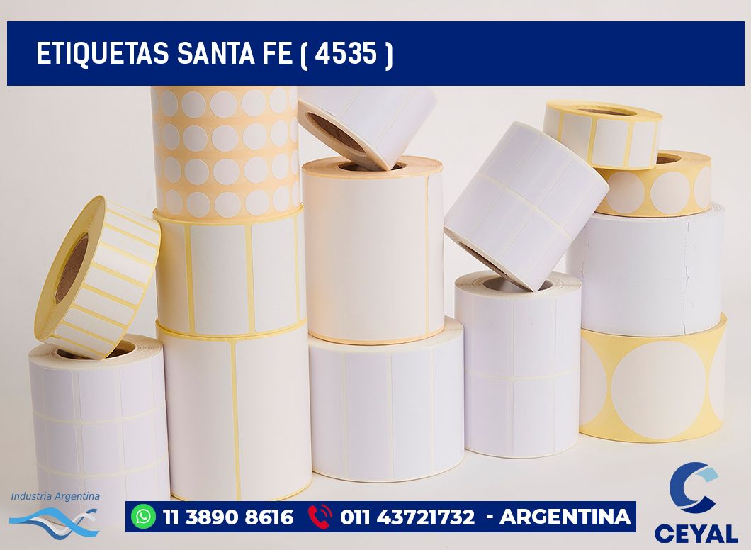 ETIQUETAS SANTA FE ( 4535 )