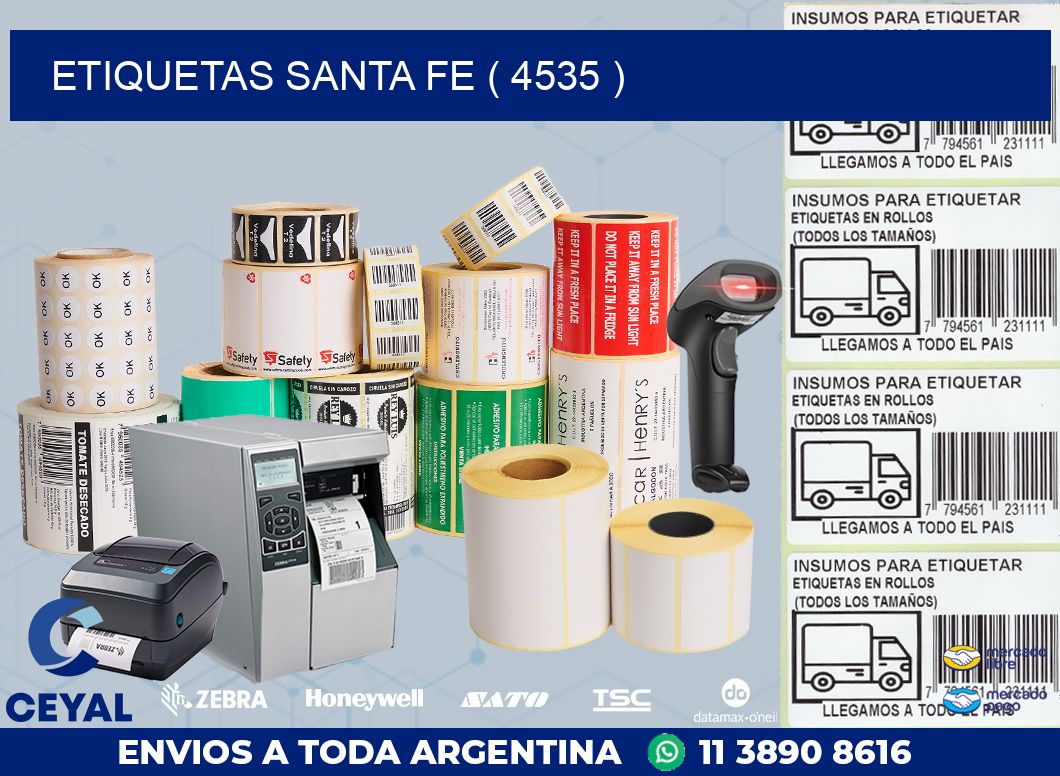 ETIQUETAS SANTA FE ( 4535 )