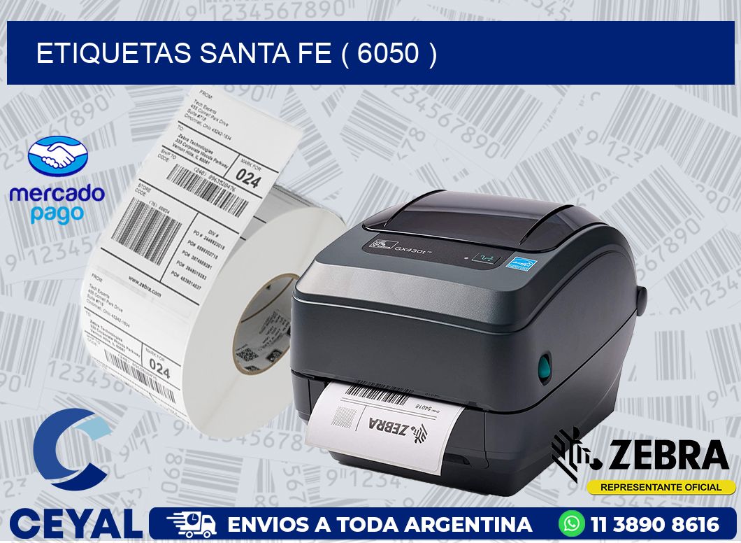 ETIQUETAS SANTA FE ( 6050 )