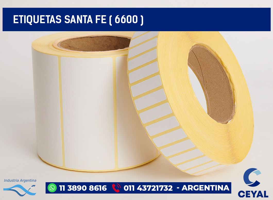 ETIQUETAS SANTA FE ( 6600 )