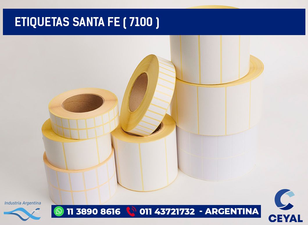 ETIQUETAS SANTA FE ( 7100 )