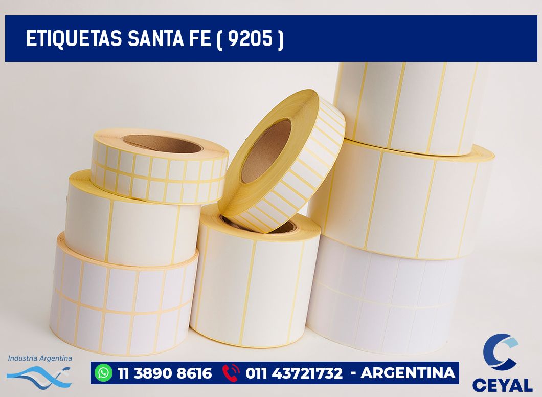 ETIQUETAS SANTA FE ( 9205 )