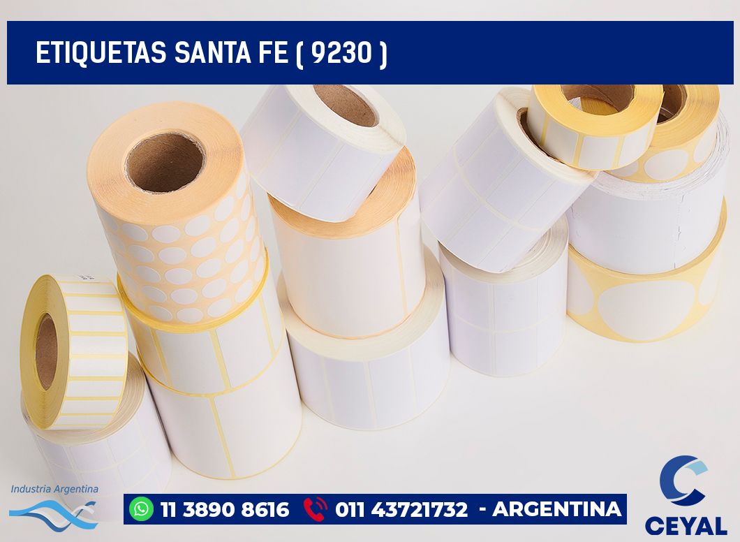 ETIQUETAS SANTA FE ( 9230 )