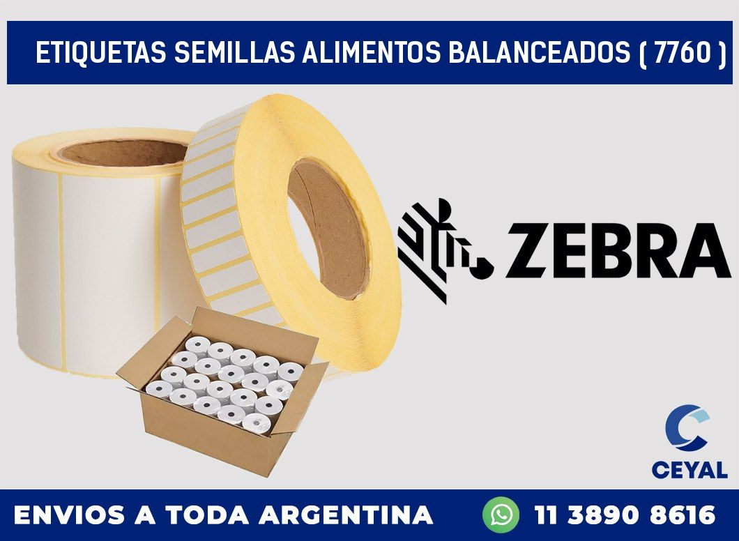 ETIQUETAS SEMILLAS ALIMENTOS BALANCEADOS ( 7760 )