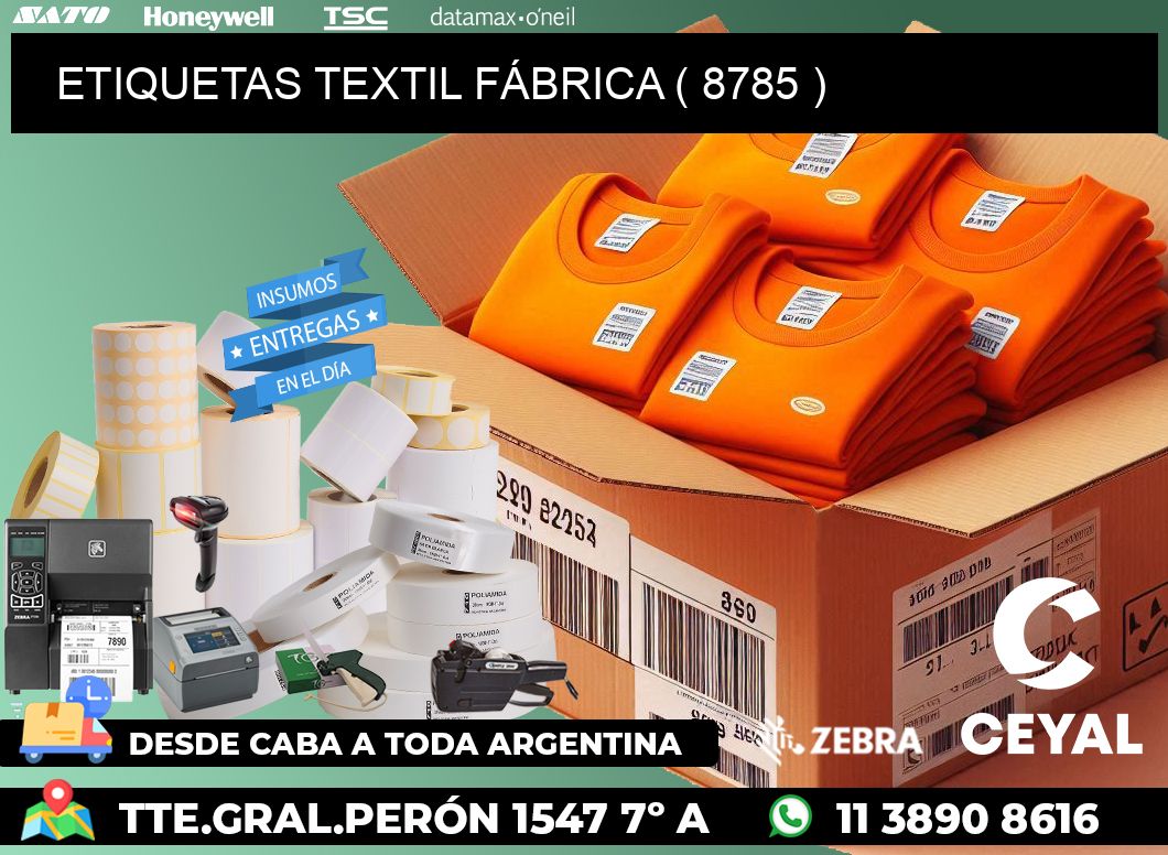 ETIQUETAS TEXTIL FÁBRICA ( 8785 )