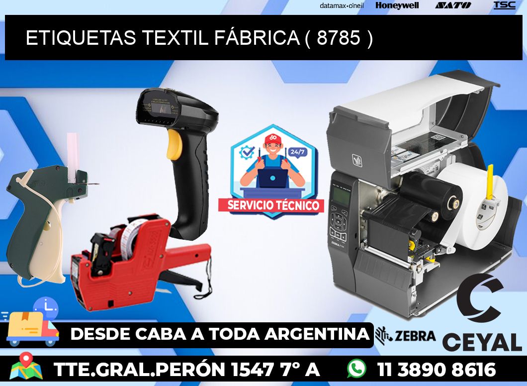 ETIQUETAS TEXTIL FÁBRICA ( 8785 )