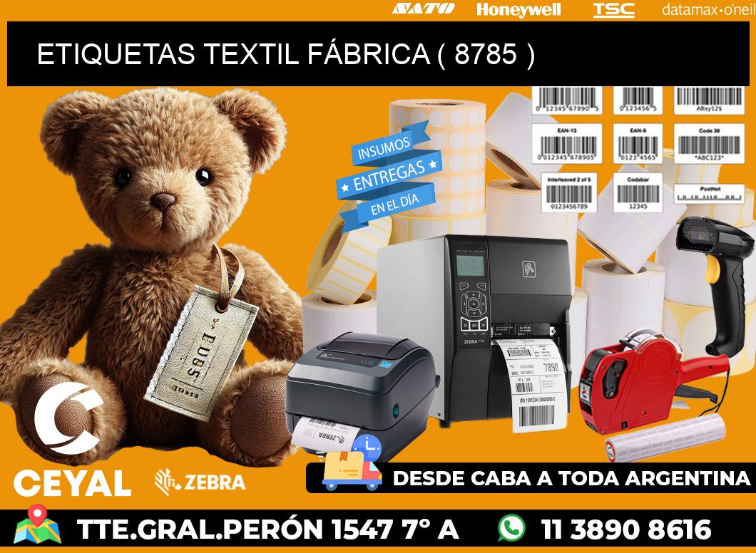 ETIQUETAS TEXTIL FÁBRICA ( 8785 )